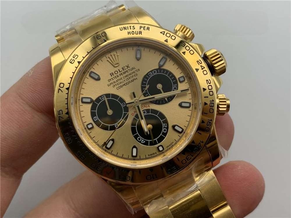 N Factory Rolex Daytona 4130 mekanizmalı «Yeşil-Altın Daytona» işçilik incelemesi — 20. fotoğraf
