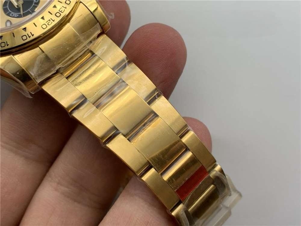 N Factory Rolex Daytona 4130 mekanizmalı «Yeşil-Altın Daytona» işçilik incelemesi — 21. fotoğraf