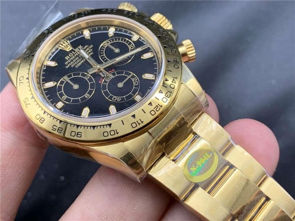N Factory Rolex Daytona 4130 mekanizmalı «Yeşil-Altın Daytona» işçilik incelemesi — 24. fotoğraf