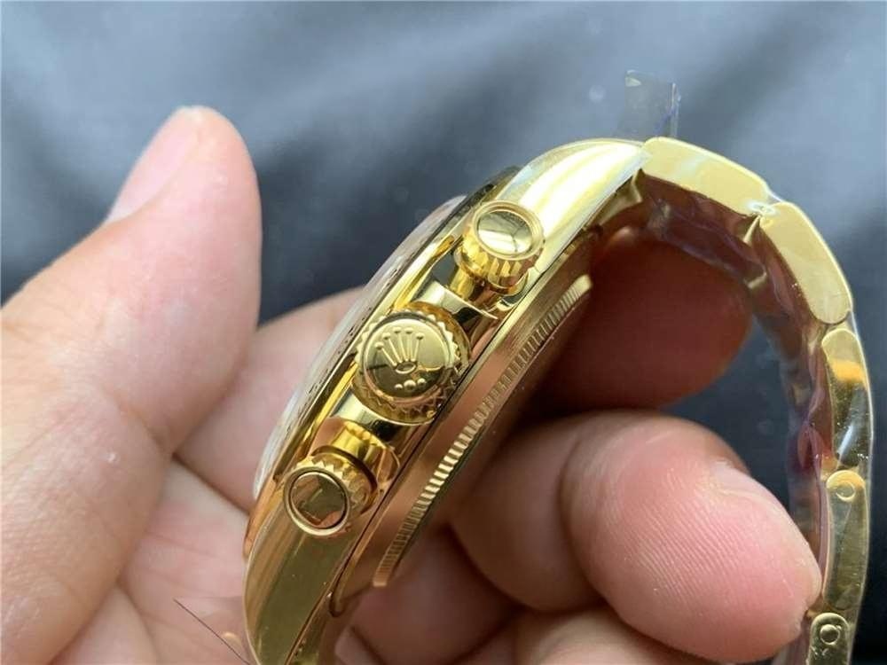 N Factory Rolex Daytona 4130 mekanizmalı «Yeşil-Altın Daytona» işçilik incelemesi — 26. fotoğraf