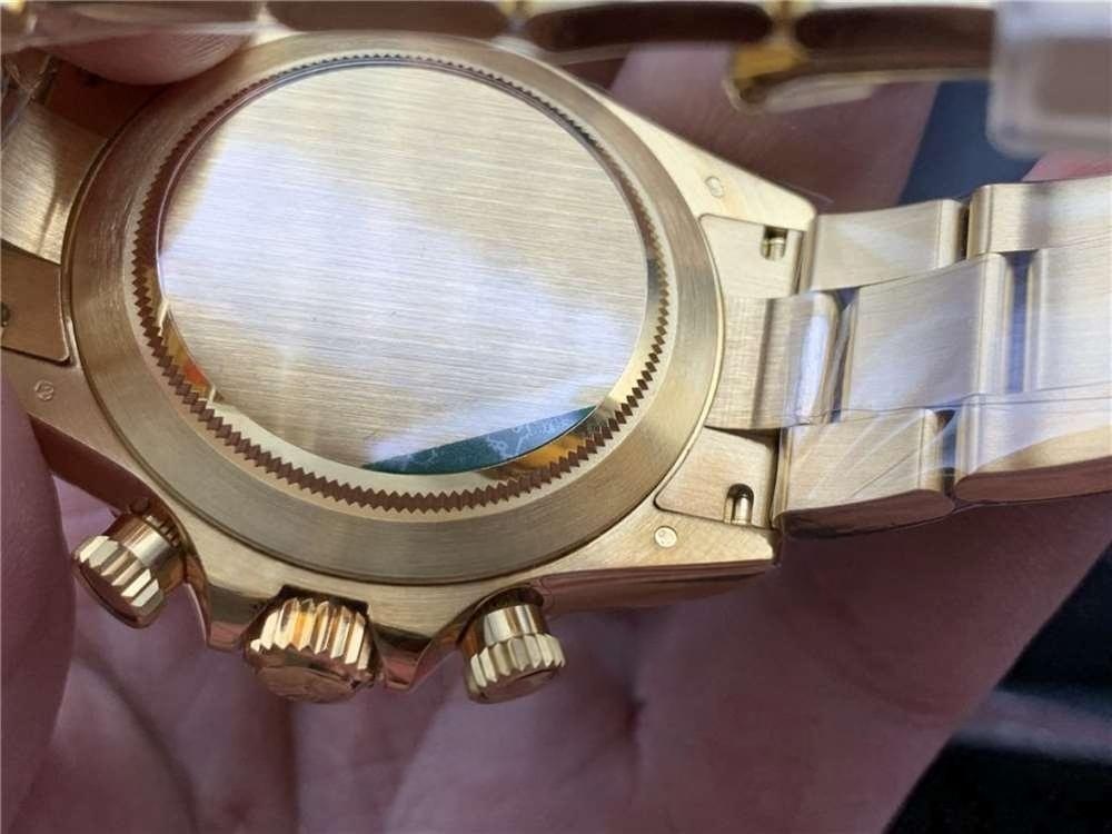 N Factory Rolex Daytona 4130 mekanizmalı «Yeşil-Altın Daytona» işçilik incelemesi — 27. fotoğraf