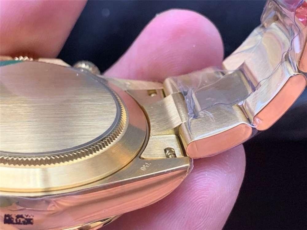 N Factory Rolex Daytona 4130 mekanizmalı «Yeşil-Altın Daytona» işçilik incelemesi — 30. fotoğraf