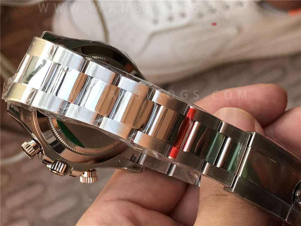 N Factory Rolex V4 Daytona 116509 «gümüş kadran kırmızı akrep-yelkovan» işçilik incelemesi — 11. fotoğraf