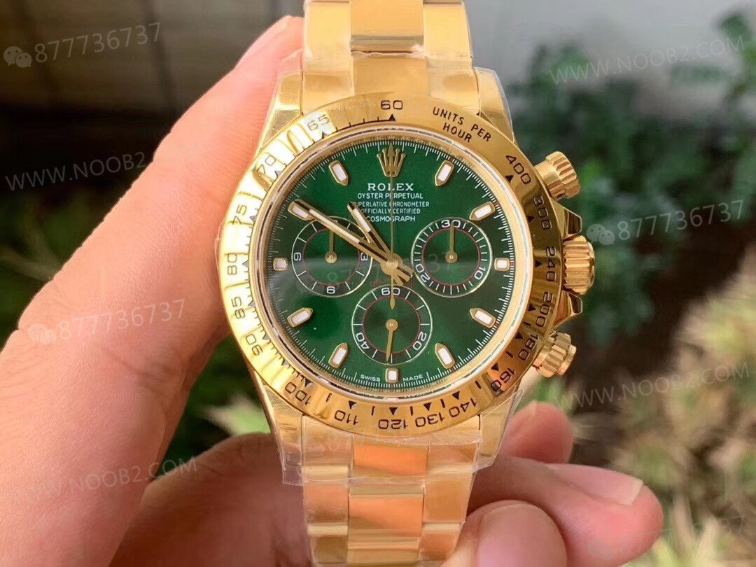 N Factory Rolex yeşil-altın Daytona 4130 mekanizmalı V3 versiyonu — 2. fotoğraf