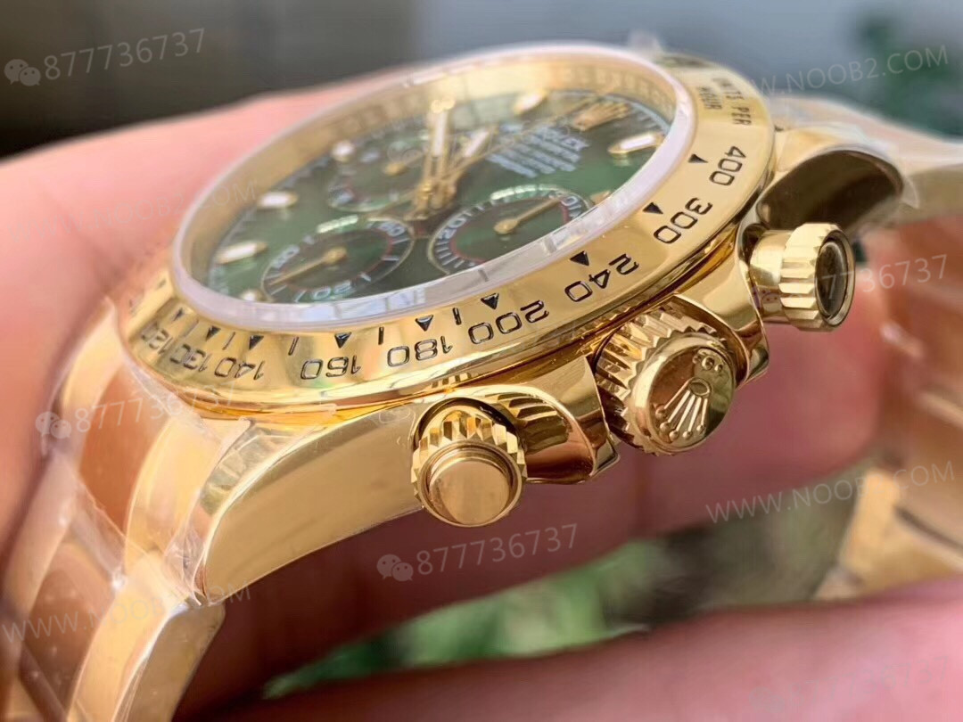 N Factory Rolex yeşil-altın Daytona 4130 mekanizmalı V3 versiyonu — 7. fotoğraf