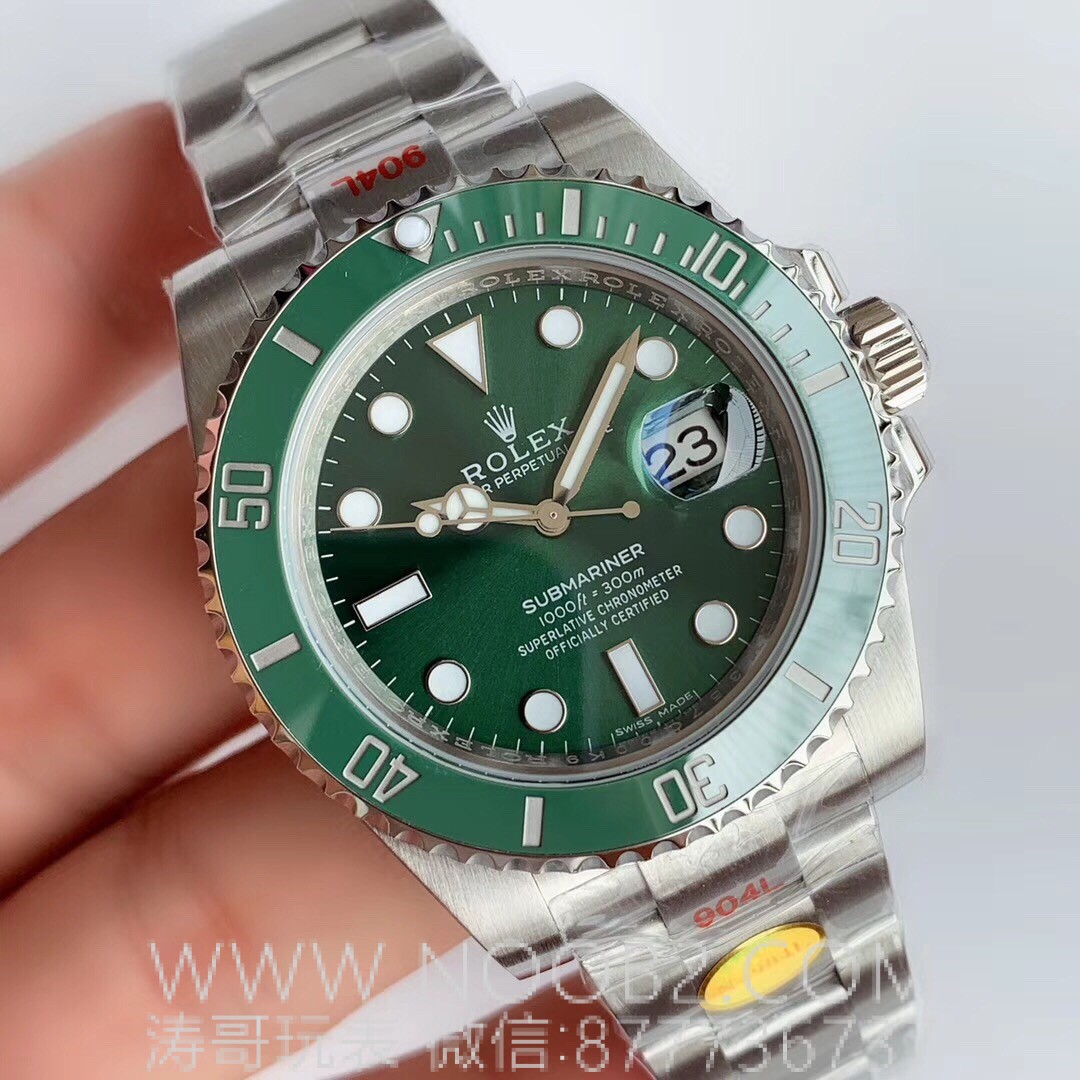 N Factory V10 versiyonu detaylı inceleme: Rolex Submariner yeşil su hayaleti siyah su hayaleti 11610 — 11. fotoğraf