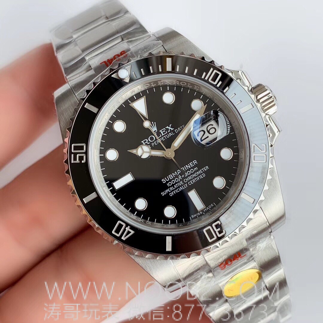 N Factory V10 versiyonu detaylı inceleme: Rolex Submariner yeşil su hayaleti siyah su hayaleti 11610 — 12. fotoğraf