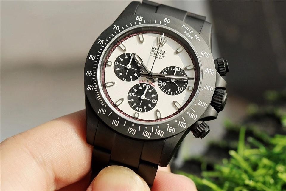 N Factory ve IPK Ortaklığıyla Özel Üretim Rolex Daytona Paul Newman Blaken Replika Saat — 4. fotoğraf