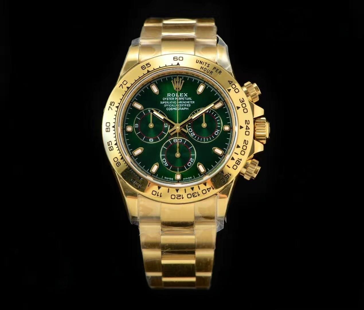 N Factory Yeni Rolex Daytona Yeşil-Altın 4130 Mekanizmalı 116508 Replika Saat İncelemesi — 1. fotoğraf