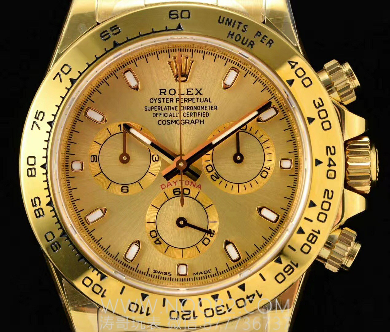 N Factory Yeni Rolex Daytona Yeşil-Altın 4130 Mekanizmalı 116508 Replika Saat İncelemesi — 4. fotoğraf