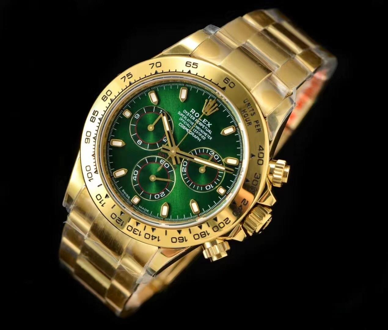 N Factory Yeni Rolex Daytona Yeşil-Altın 4130 Mekanizmalı 116508 Replika Saat İncelemesi — 5. fotoğraf