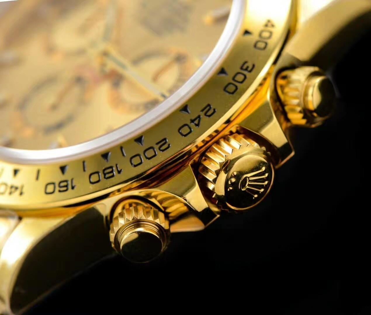 N Factory Yeni Rolex Daytona Yeşil-Altın 4130 Mekanizmalı 116508 Replika Saat İncelemesi — 12. fotoğraf