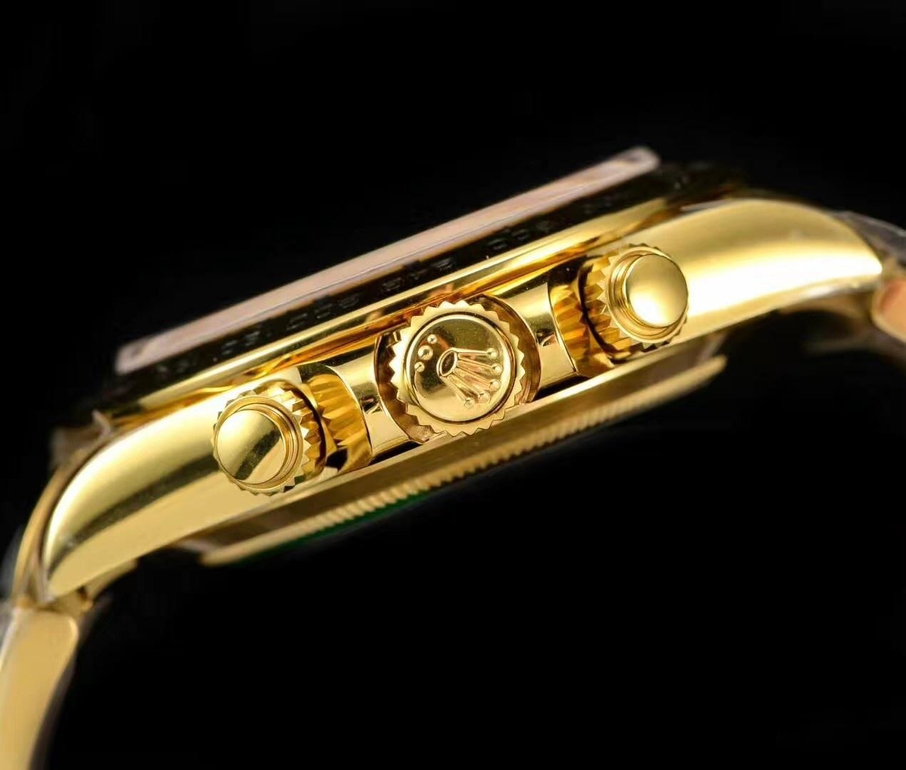 N Factory Yeni Rolex Daytona Yeşil-Altın 4130 Mekanizmalı 116508 Replika Saat İncelemesi — 13. fotoğraf