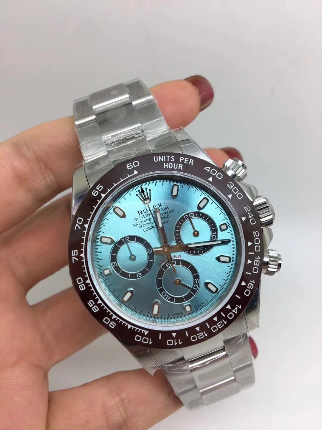 Noob Replika Rolex Buz Mavisi Saat
