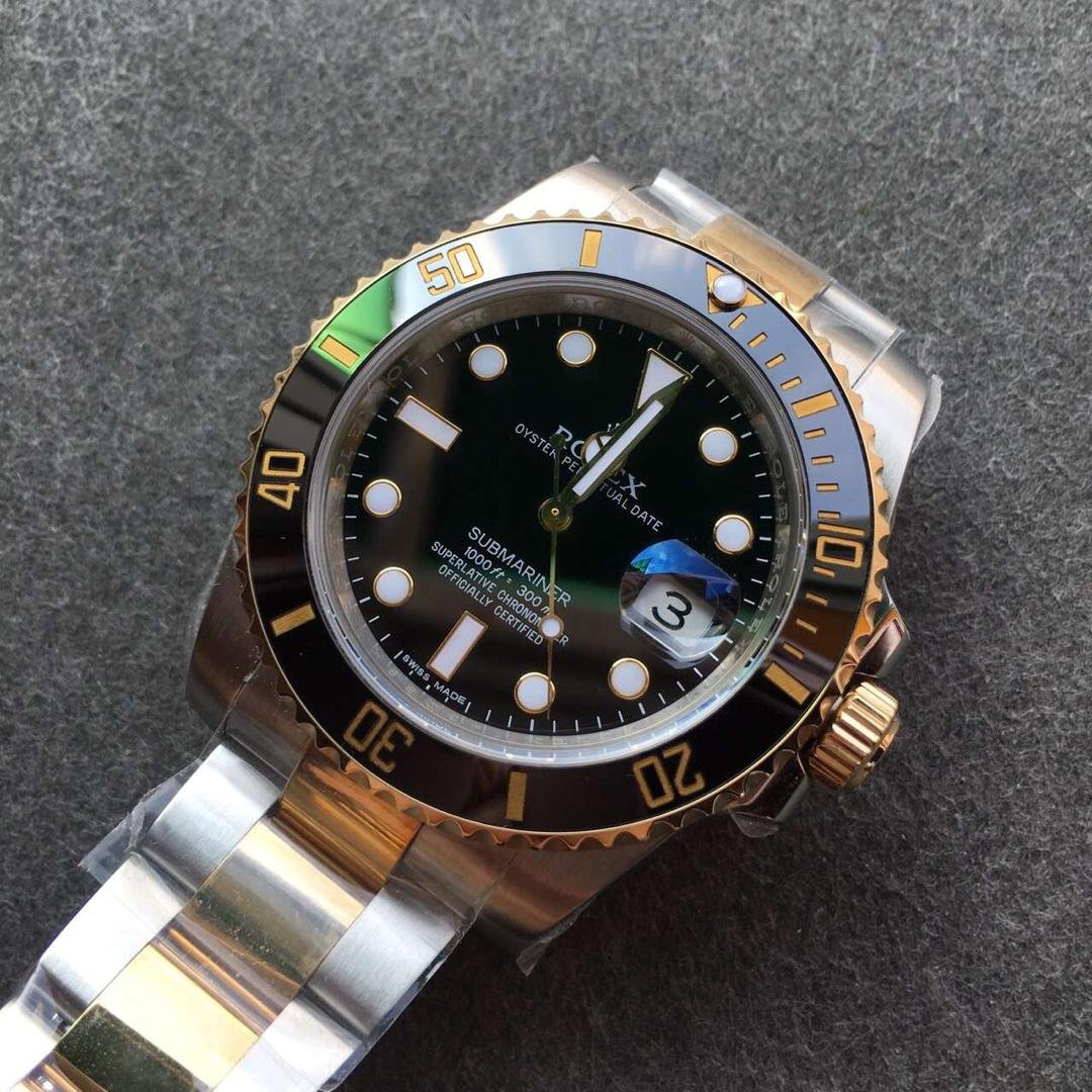 Replika Rolex Submariner 116613LN Siyah Kadran