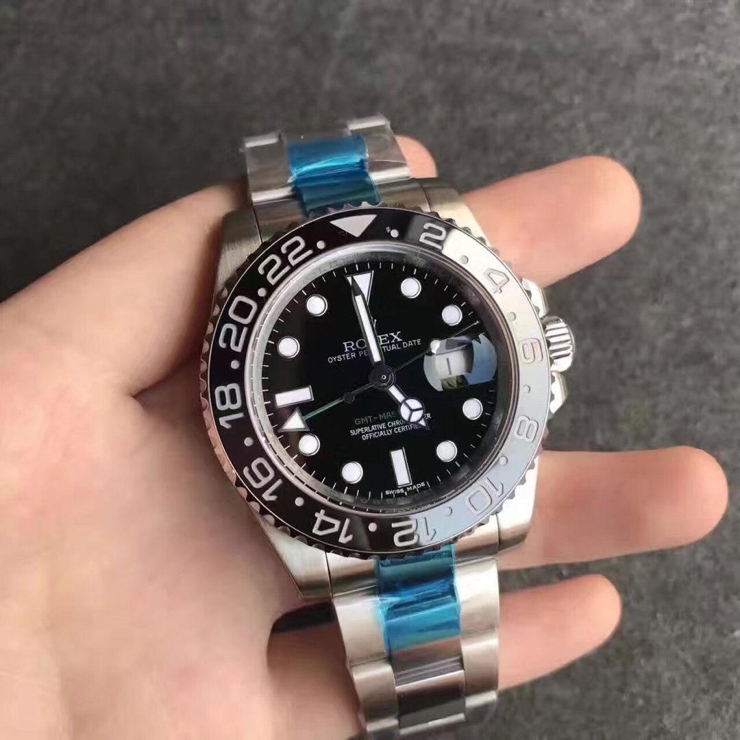 Replika Rolex GMT Master II 116710LN Siyah Bezel