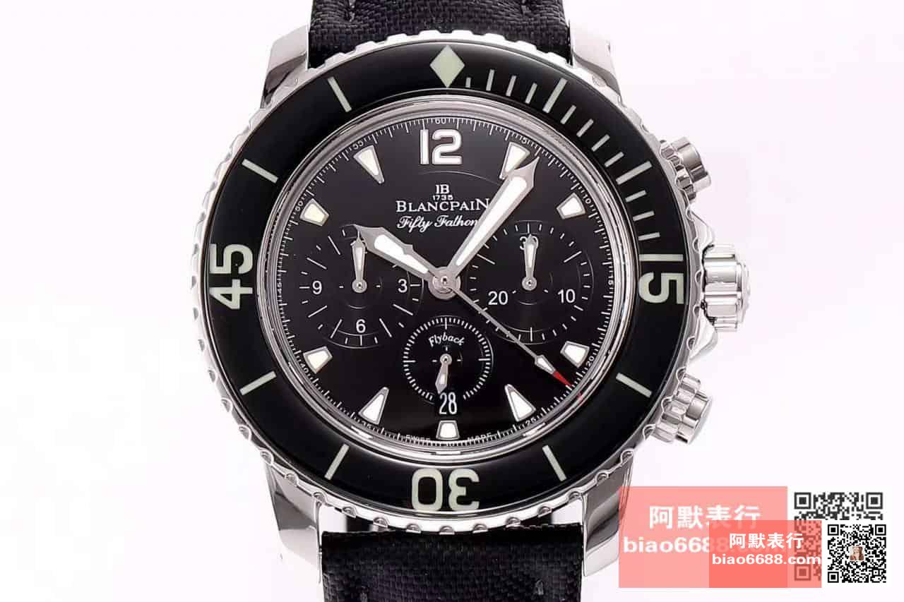 OM Factory Blancpain Fifty Fathoms 50 Fathoms kronograf serisi kol saati - dalış saatlerinin atası, gerçek-replika karşılaştırmalı inceleme — 15. fotoğraf