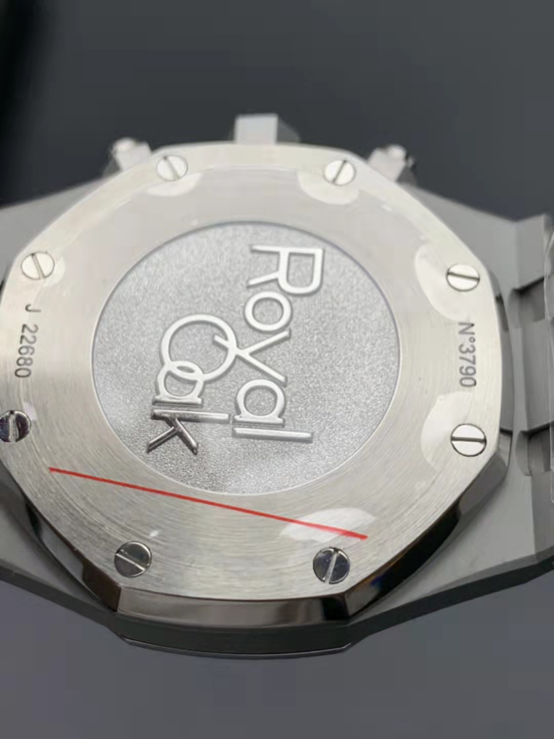 Audemars Piguet Royal Oak Kronograf Mavi Kasa Arkası