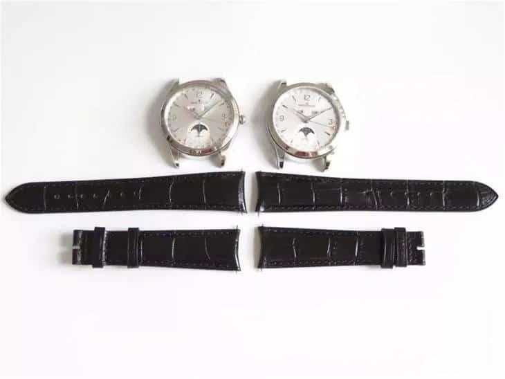 OM Jaeger-LeCoultre Master Calendar Ay Evreli 1558420 Yıllık Takvim Kol Saati Gerçek-Replika Karşılaştırmalı İnceleme — 5. fotoğraf