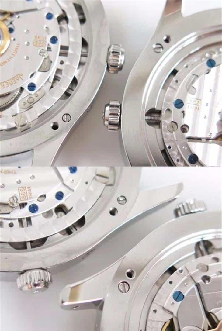 OM Jaeger-LeCoultre Master Calendar Ay Evreli 1558420 Yıllık Takvim Kol Saati Gerçek-Replika Karşılaştırmalı İnceleme — 14. fotoğraf