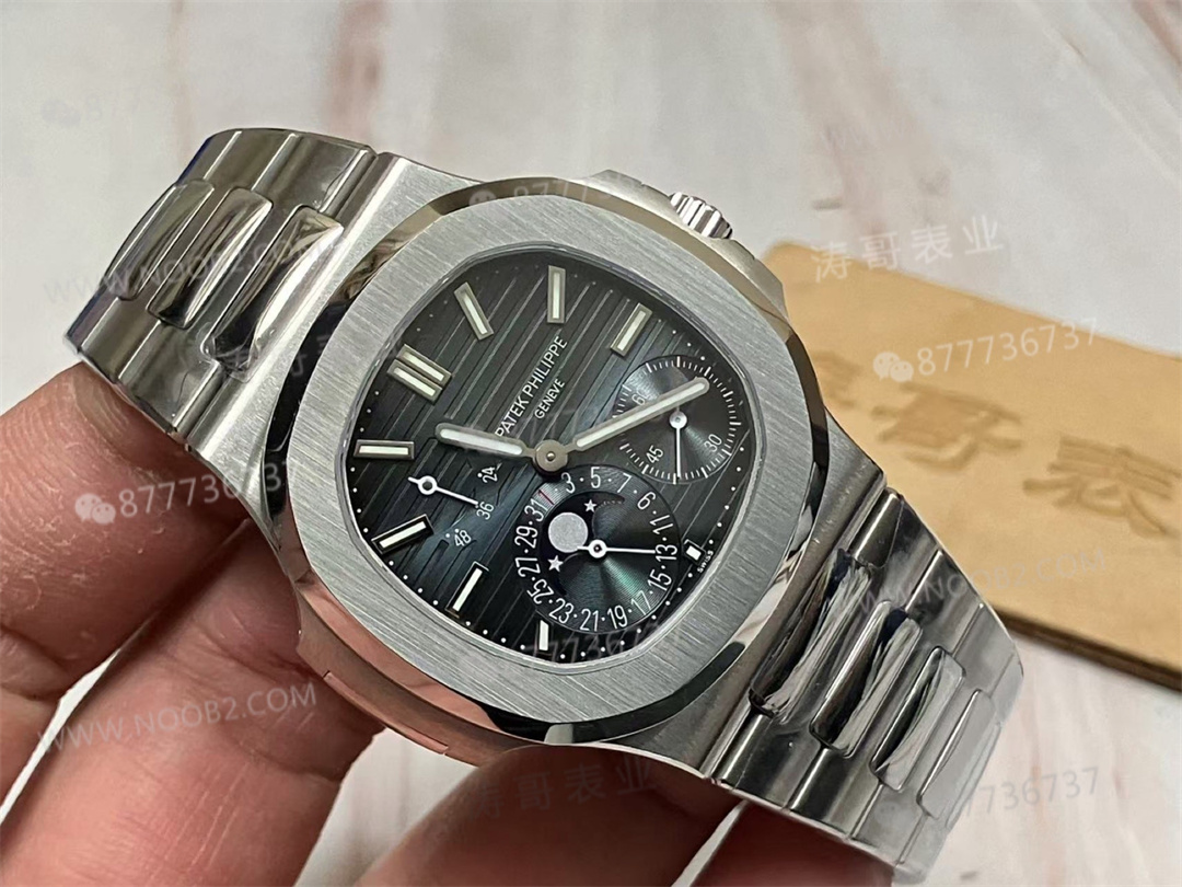 OME Factory Patek Philippe 5712 Nautilus tam modifiyeli, tek seferde bitmiş üst düzey versiyon — 4. fotoğraf