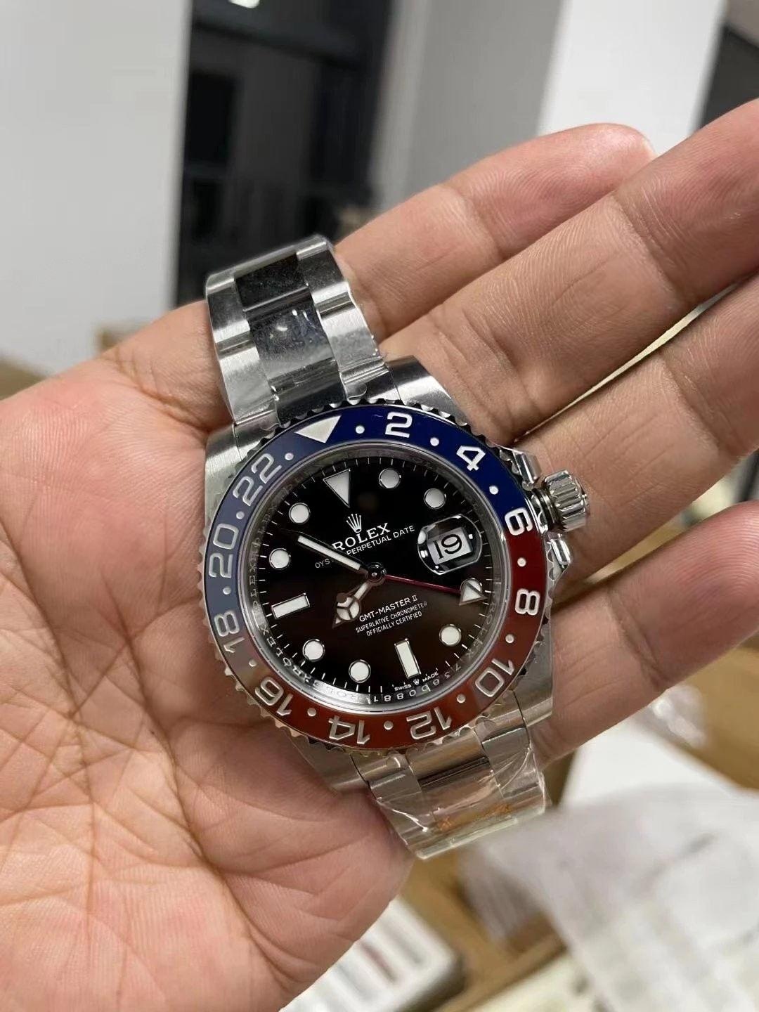 Ön Tanıtım: Clean Rolex GMT Cola bezel - kırmızı-mavi bezel - mavi-siyah bezelde renk farkı var mı? — 7. fotoğraf