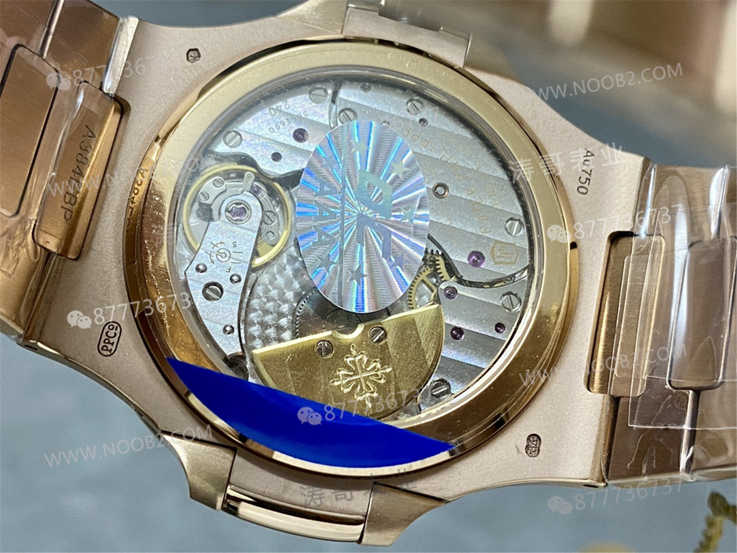 PPF Factory Patek Philippe 5712/1R Rose Gold 240 Tek Parça Mekanizma Yükseltmeli Gerçek Güç Rezervi Göstergeli Versiyon — 7. fotoğraf