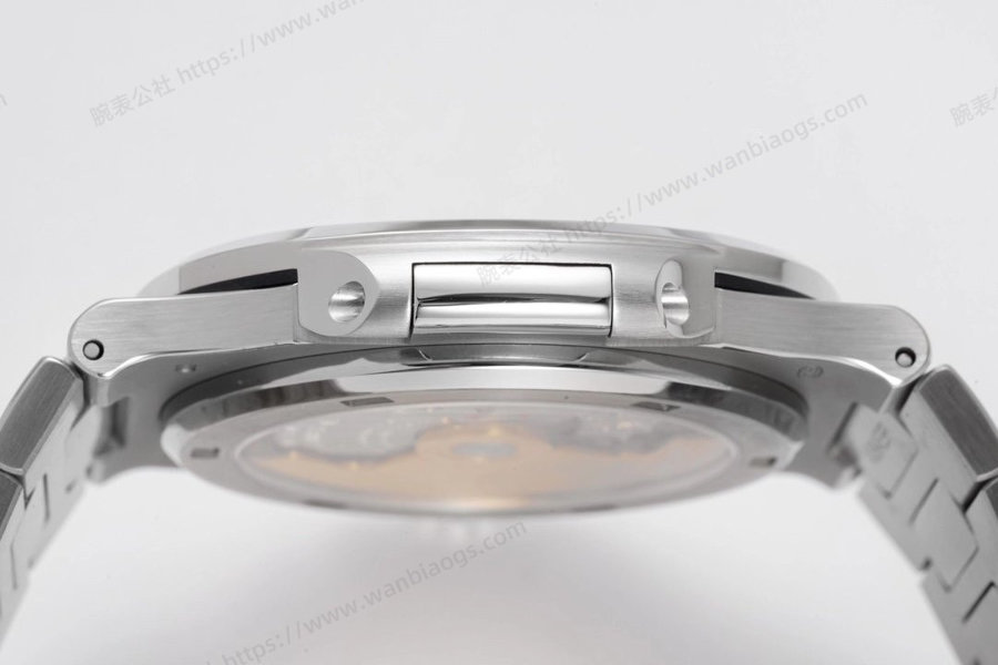 PPF Factory Patek Philippe Sport Elegance serisi 5711/1A 010 gri-mavi elmas kakmalı Nautilus kol saati incelemesi — 8. fotoğraf