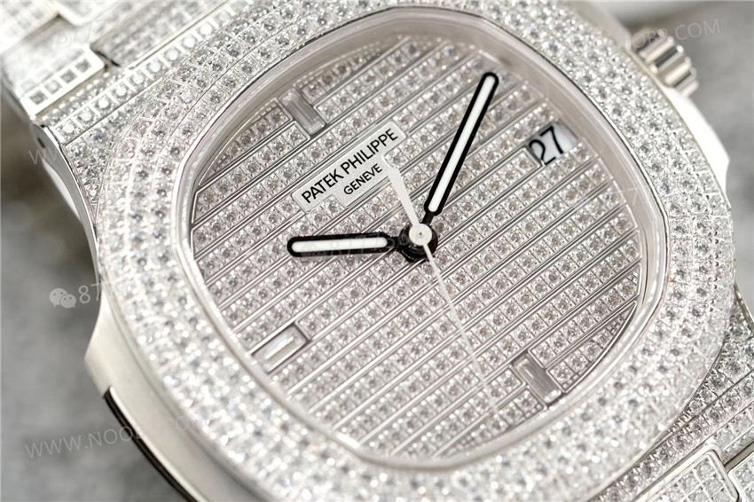 PPF Factory V3 Patek Philippe 5719/10G-010 Beyaz Altın Nautilus Yıldız Kaplı Kadran Kol Saati — 44. fotoğraf