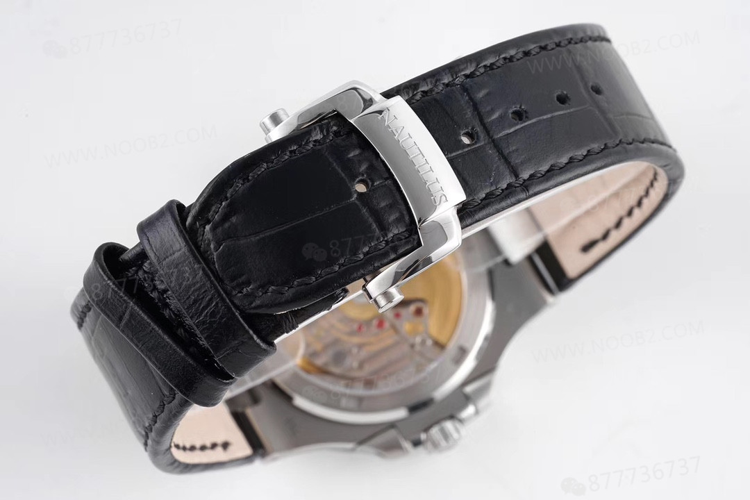 PPF Nautilus V4 versiyon gri kadran deri kayış — 48. fotoğraf