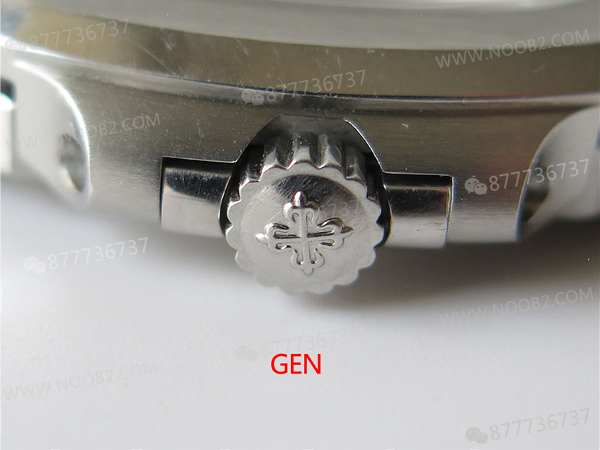 PPF Nautilus V4 versiyonu beyaz kadran deri kayış — 34. fotoğraf