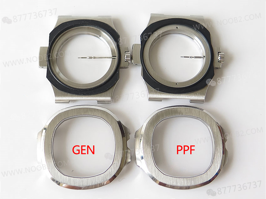 PPF Nautilus V4 versiyonu gri-mavi kadran, deri kayış — 21. fotoğraf
