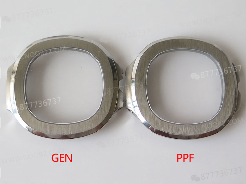 PPF Nautilus V4 versiyonu gri-mavi kadran, deri kayış — 26. fotoğraf