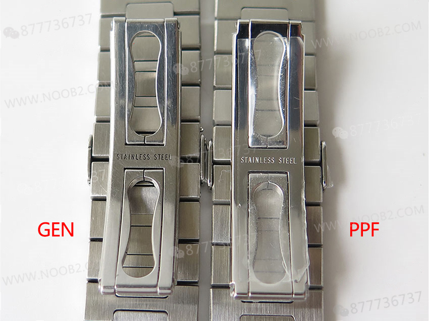 PPF Nautilus V4 versiyonu gri-mavi kadran, deri kayış — 39. fotoğraf