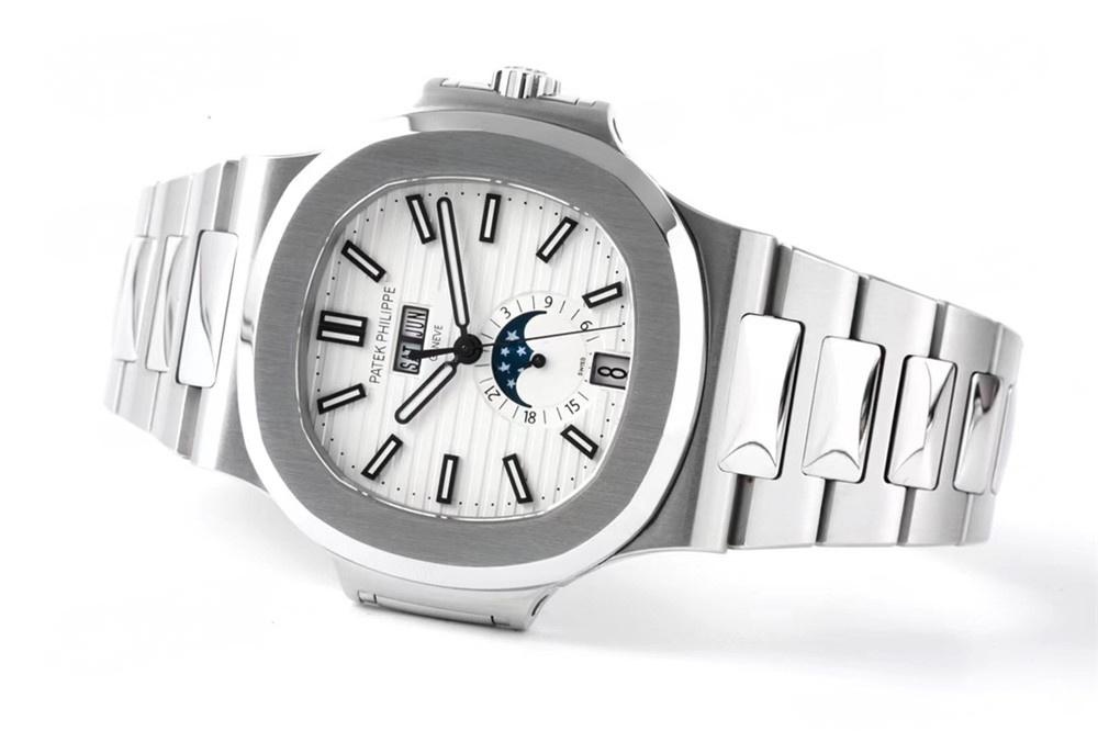 PPF Patek Philippe 5726 Nautilus yıllık takvim ay evreli replika saatin işçiliği nasıl? — 4. fotoğraf