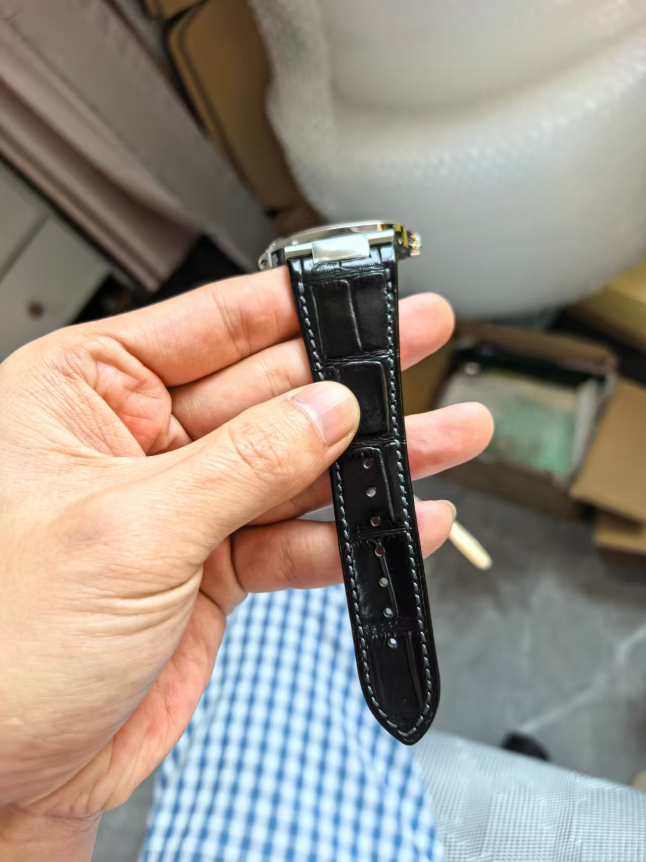 Patek Philippe 5712G Siyah Deri