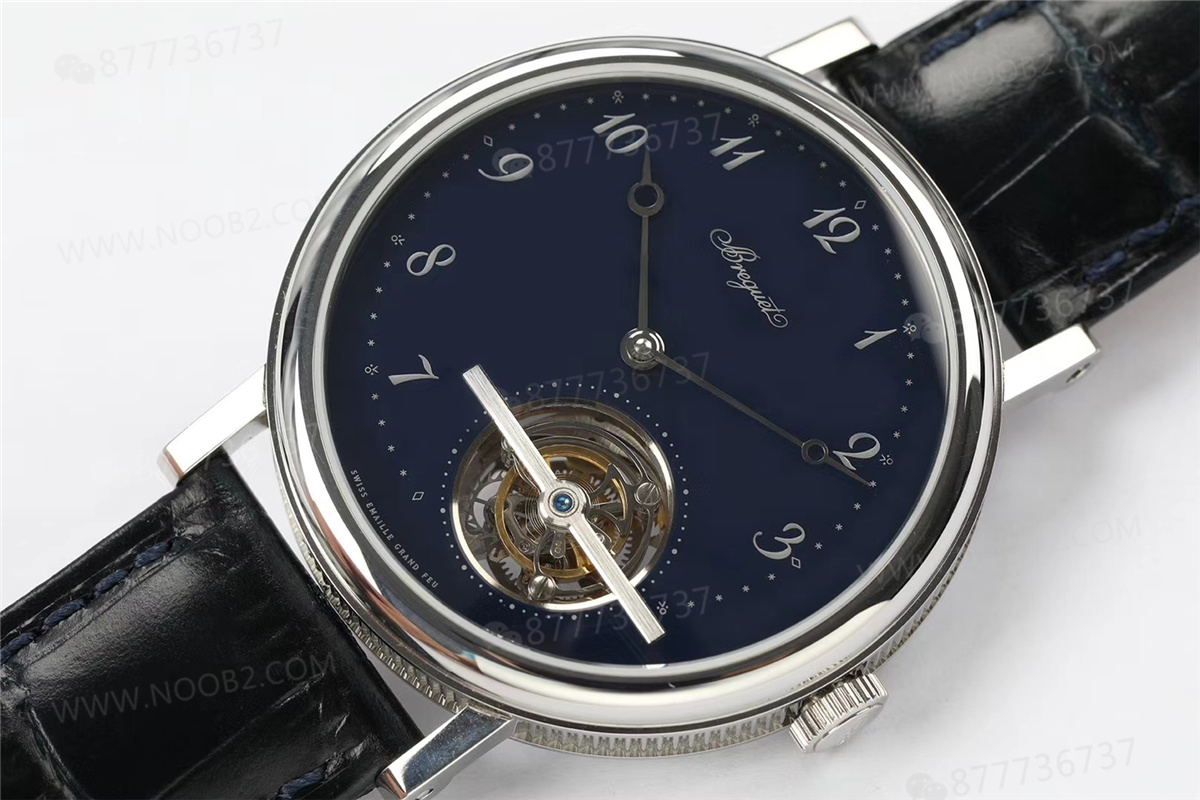 R8 Breguet 5367 Saat 5 Konumu Tourbillon Mavi Kadran — 3. fotoğraf