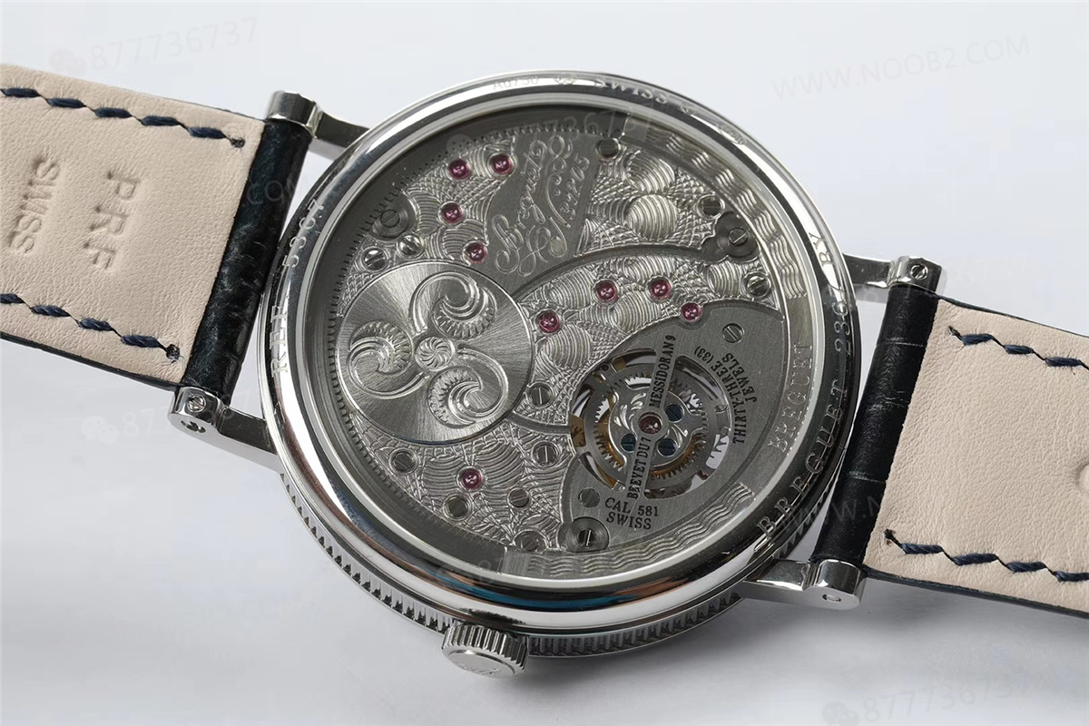 R8 Breguet 5367 Saat 5 Konumu Tourbillon Mavi Kadran — 7. fotoğraf