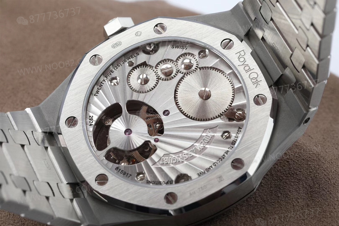 R8 Factory Audemars Piguet Royal Oak Tourbillon V2 Yükseltilmiş Sürüm, Beyaz Kasa Mavi Kadran — 9. fotoğraf