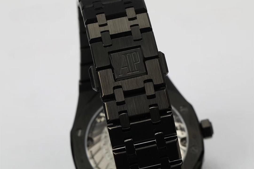 R8 Factory Audemars Piguet Royal Oak Tourbillon V2 Yükseltilmiş Sürüm Tam Siyah Kol Saati — 8. fotoğraf