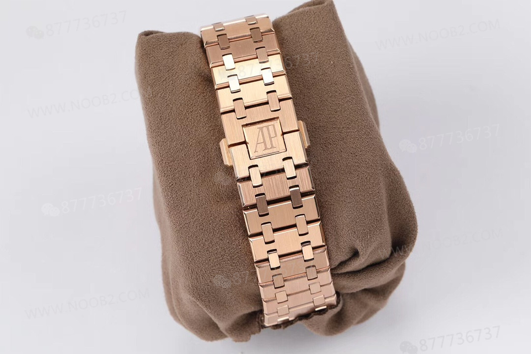 R8 Factory Audemars Piguet Royal Oak Tourbillon V2 Yükseltilmiş Versiyon Kol Saati Rose Altın Mavi Kadran — 10. fotoğraf