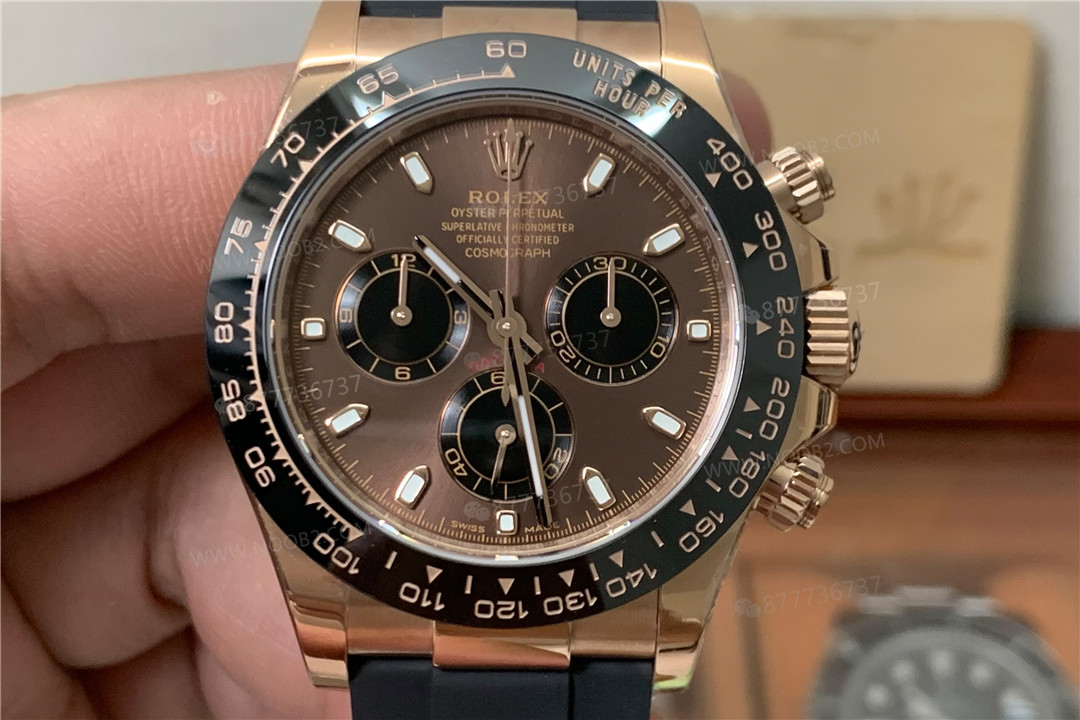 Replika 4130 mekanizmasının gelişim tarihi – BT Factory Rolex Daytona çikolata kadran gerçek çekim fotoğrafları — 4. fotoğraf