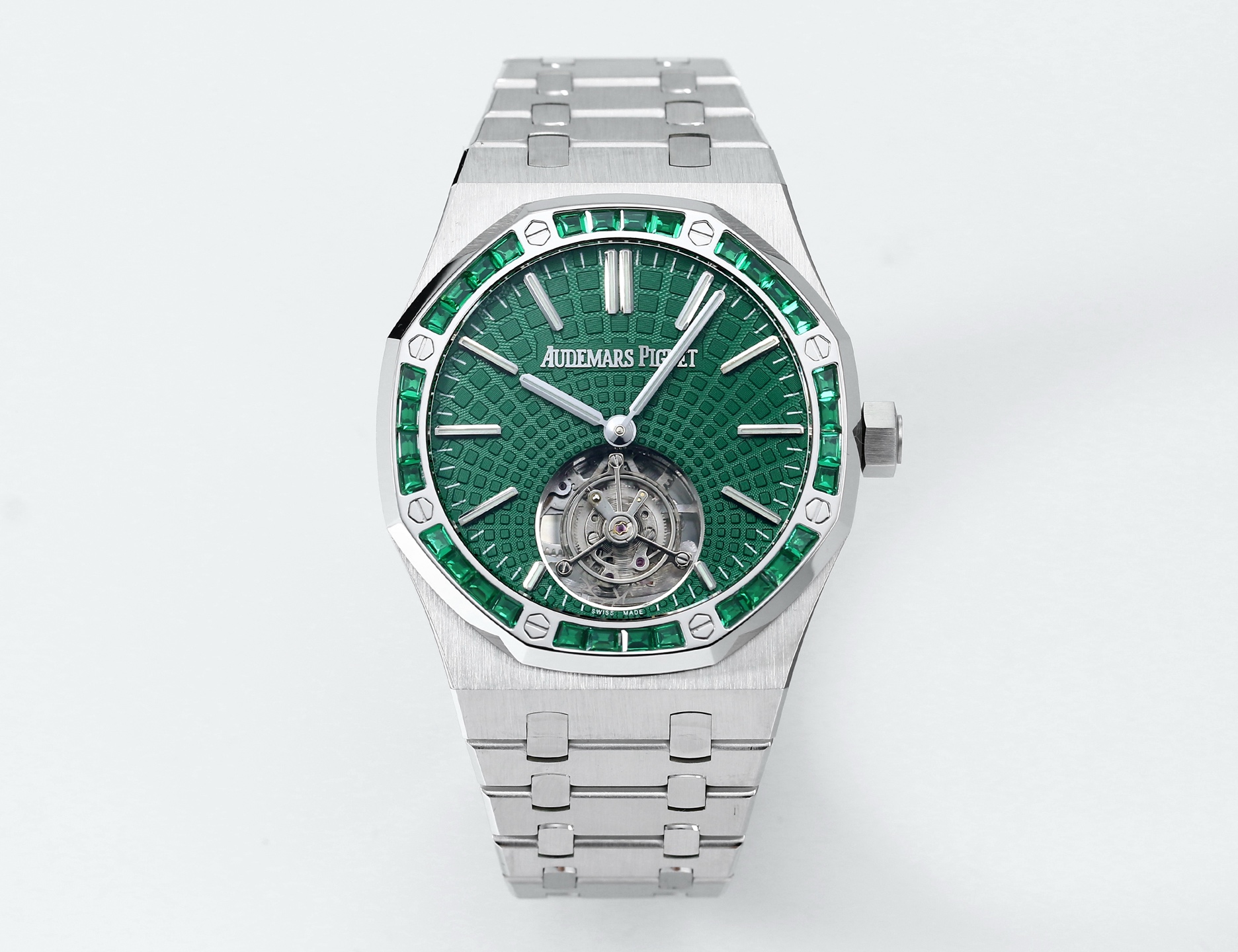 Replika dünyasının zirve yapımı! BBS Factory 2025 gururla sunar — Audemars Piguet Royal Oak otomatik kurulumlu uçan tourbillon kol saati — 2. fotoğraf