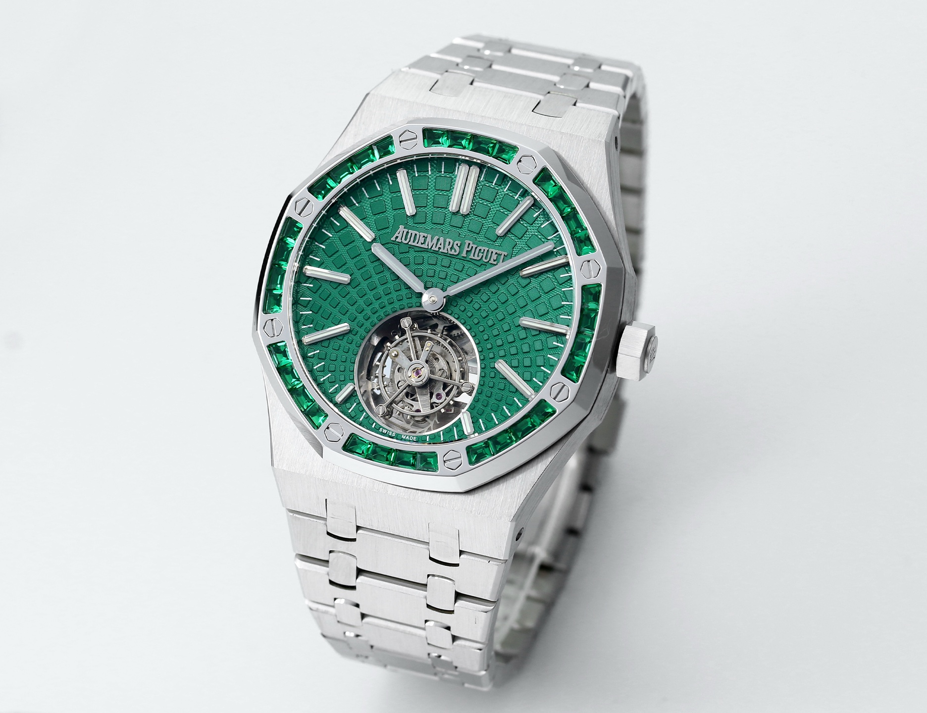 Replika dünyasının zirve yapımı! BBS Factory 2025 gururla sunar — Audemars Piguet Royal Oak otomatik kurulumlu uçan tourbillon kol saati — 4. fotoğraf