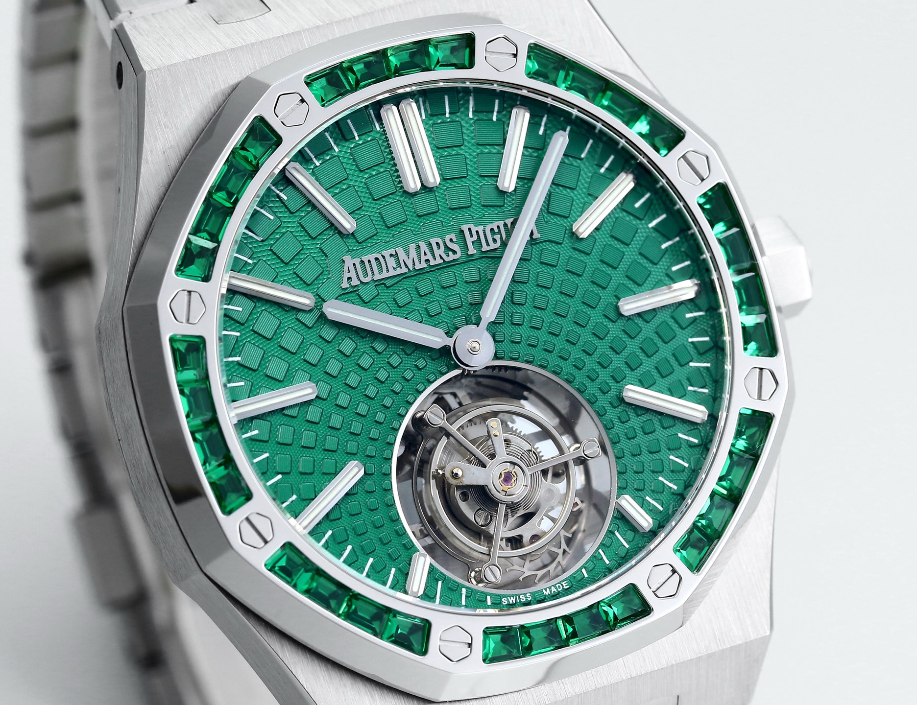 Replika dünyasının zirve yapımı! BBS Factory 2025 gururla sunar — Audemars Piguet Royal Oak otomatik kurulumlu uçan tourbillon kol saati — 6. fotoğraf