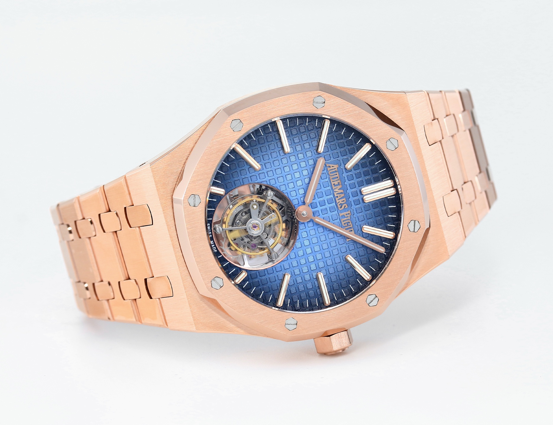Replika dünyasının zirve yapımı! BBS Factory 2025 gururla sunar — Audemars Piguet Royal Oak otomatik kurulumlu uçan tourbillon kol saati — 104. fotoğraf
