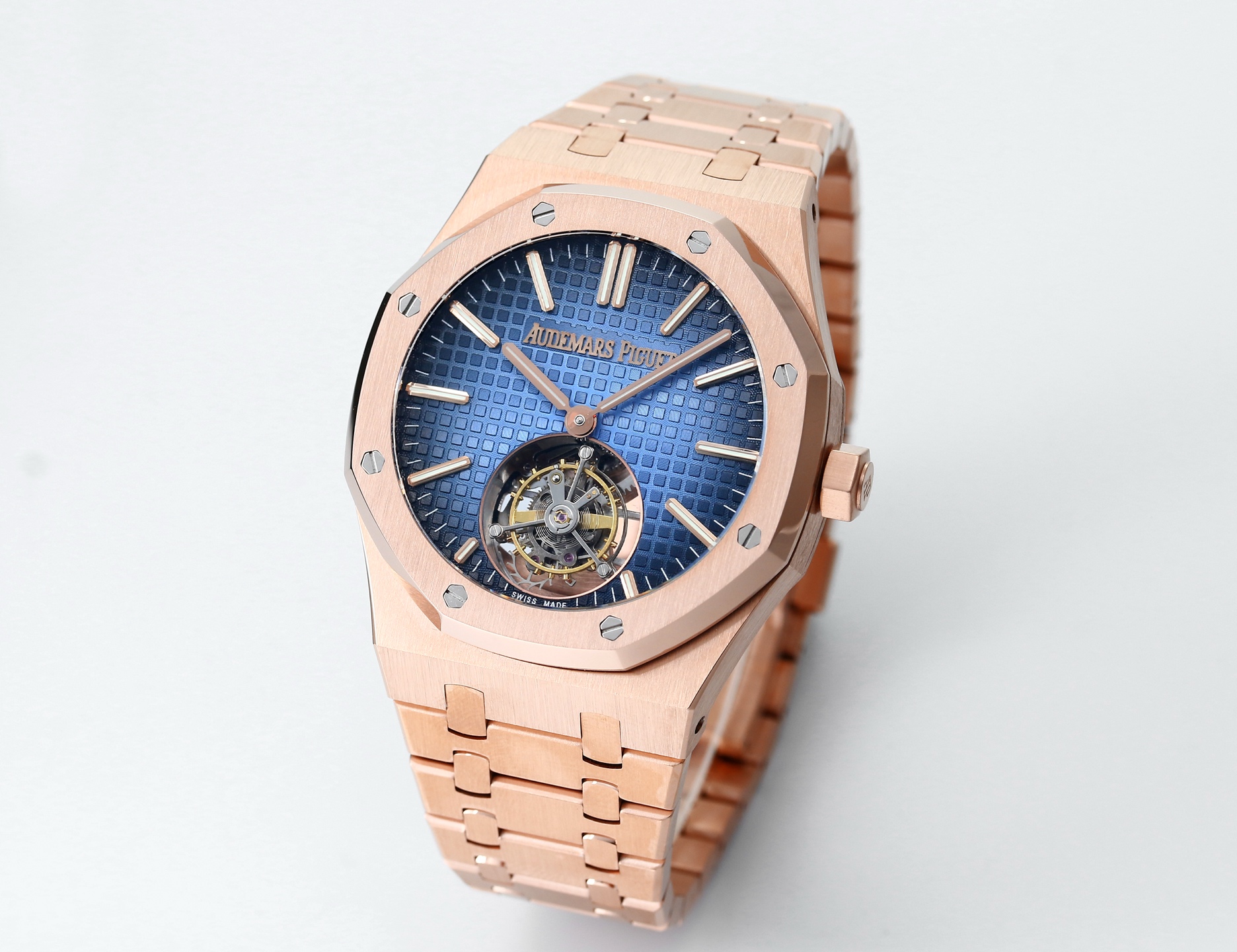 Replika dünyasının zirve yapımı! BBS Factory 2025 gururla sunar — Audemars Piguet Royal Oak otomatik kurulumlu uçan tourbillon kol saati — 105. fotoğraf