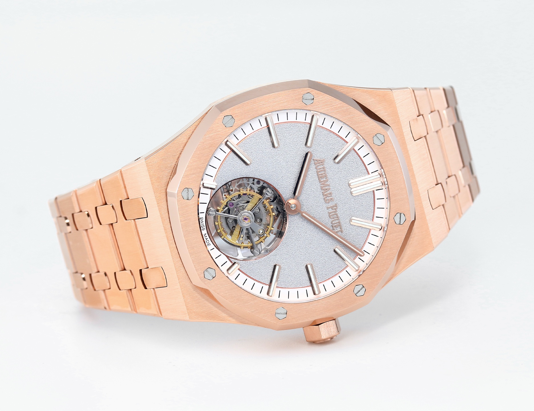 Replika dünyasının zirve yapımı! BBS Factory 2025 gururla sunar — Audemars Piguet Royal Oak otomatik kurulumlu uçan tourbillon kol saati — 113. fotoğraf