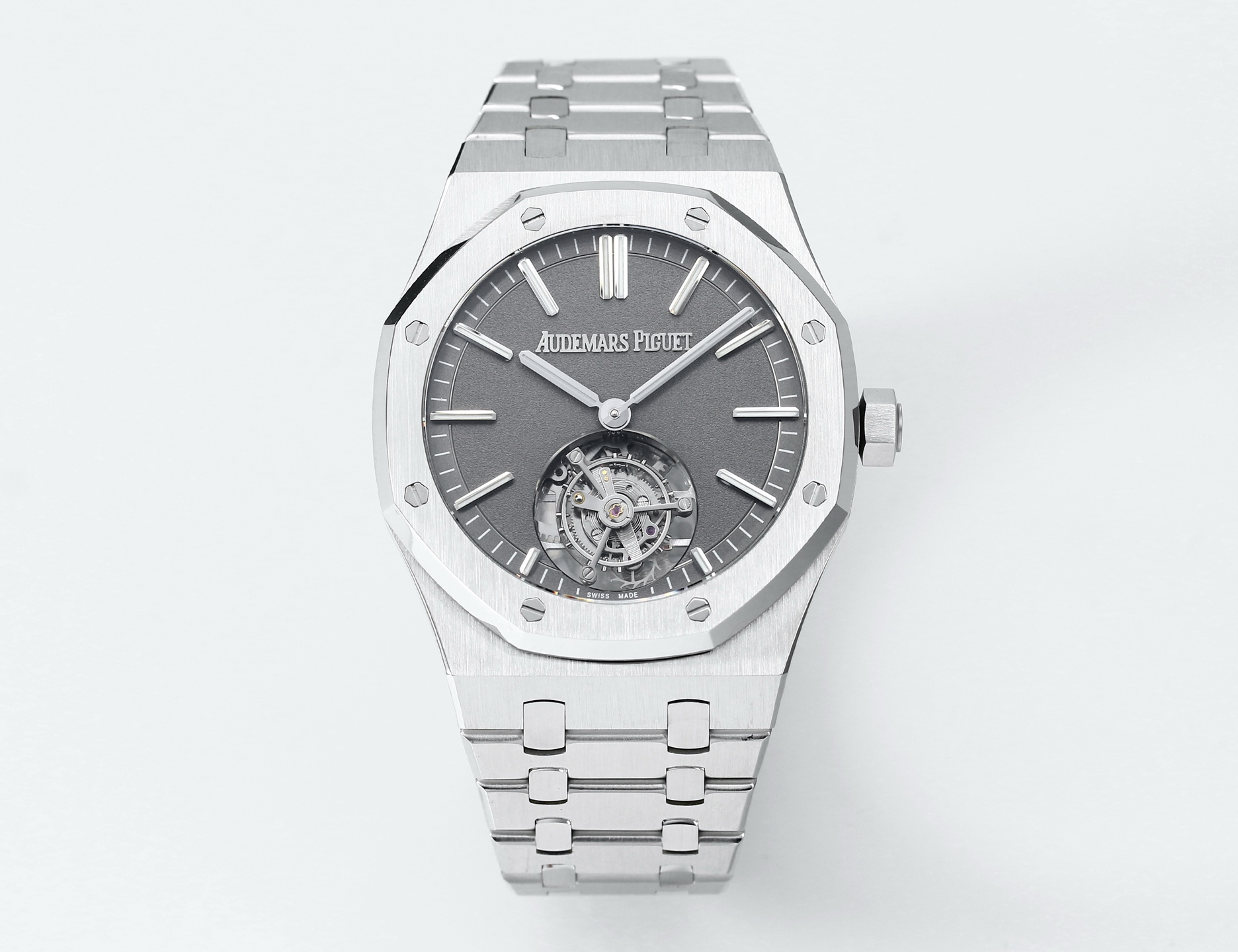 Replika dünyasının zirve yapımı! BBS Factory 2025 gururla sunar — Audemars Piguet Royal Oak otomatik kurulumlu uçan tourbillon kol saati — 124. fotoğraf