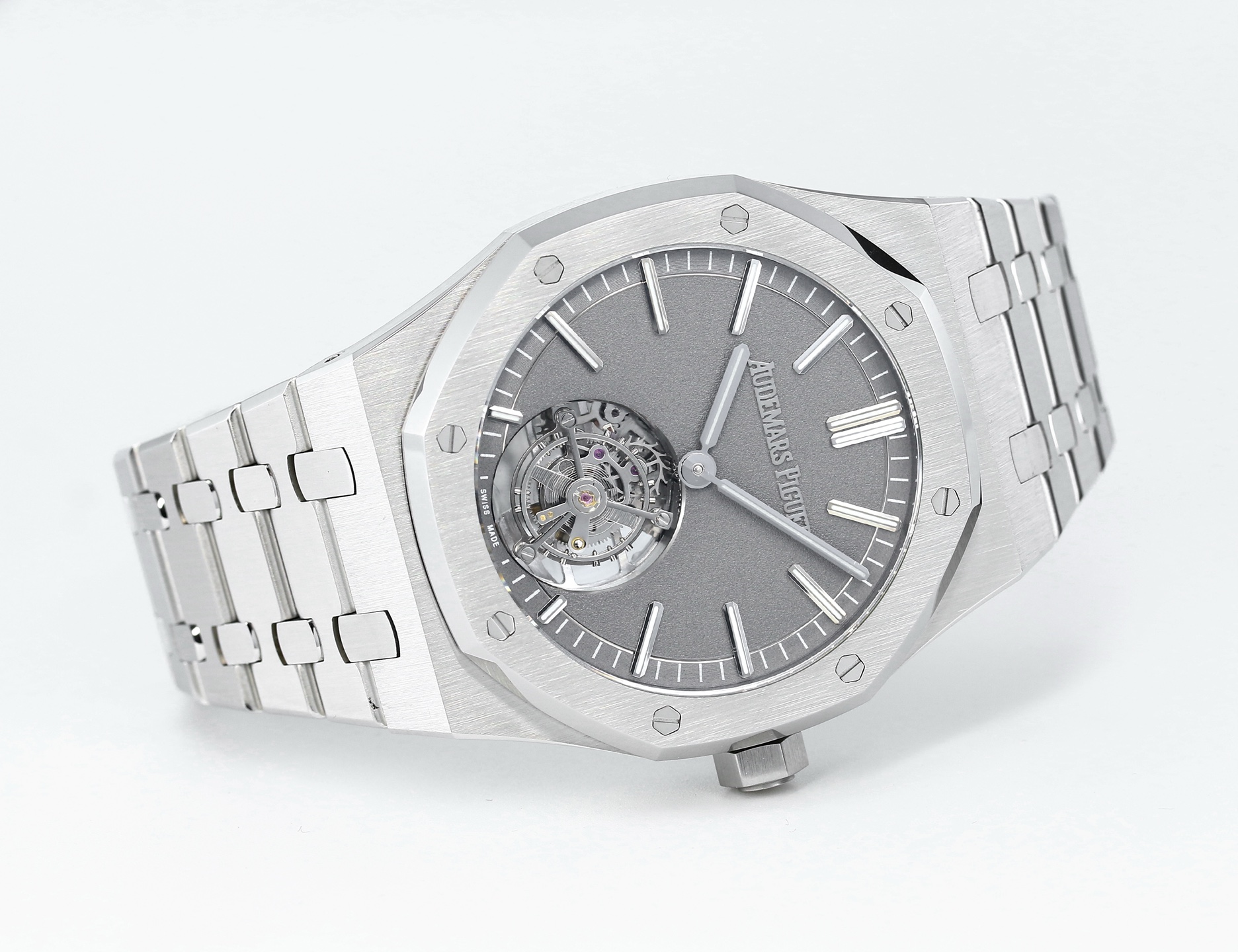 Replika dünyasının zirve yapımı! BBS Factory 2025 gururla sunar — Audemars Piguet Royal Oak otomatik kurulumlu uçan tourbillon kol saati — 125. fotoğraf